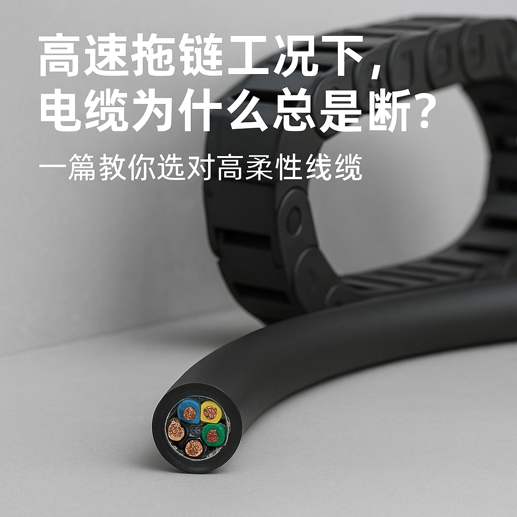 高速拖链工况下，，，电缆为什么总是断？？？？一篇教你选对高柔性线缆
