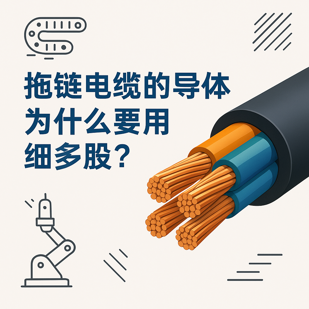 拖链电缆的导体为什么要用细多股？？？？